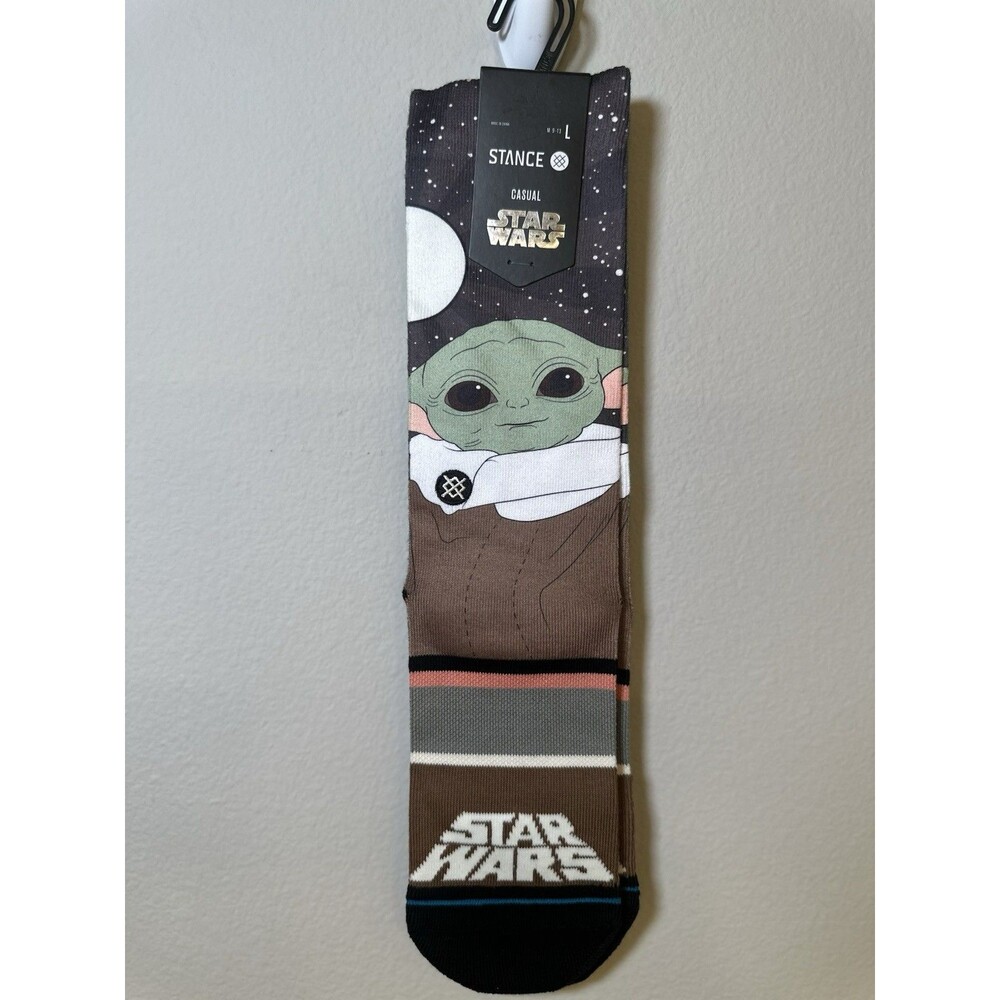 Stance Star Wars L Men's 9-13 Grogu by Jaz Yoda Crew Socks